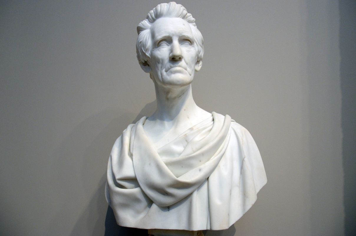 760 Andrew Jackson marble statue - Hiram Powers 1839 - American Wing New York Metropolitan Museum of Art